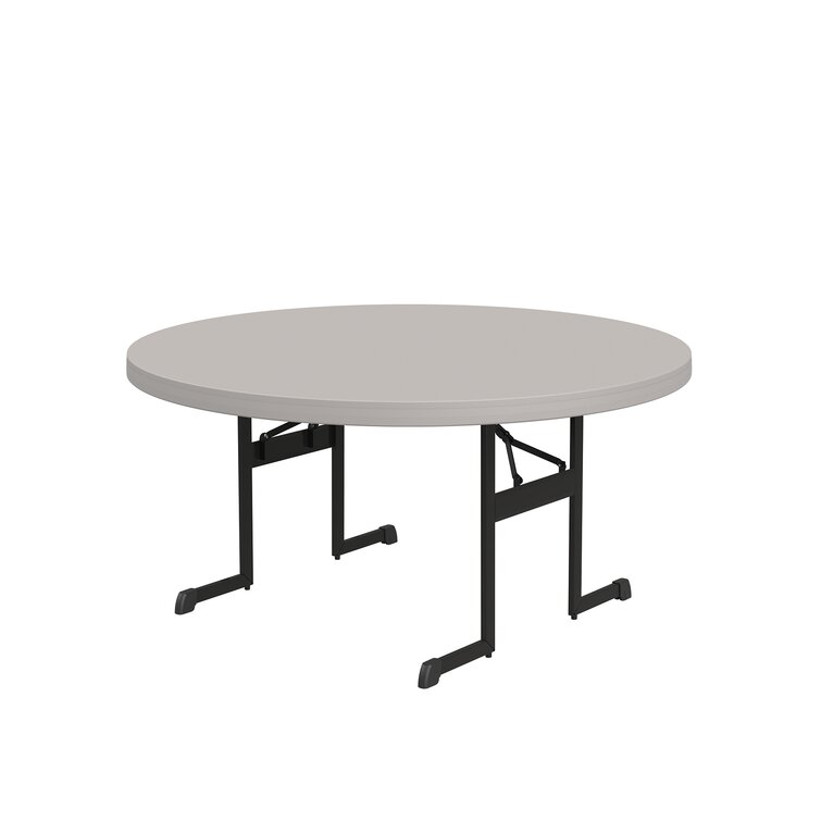 Lifetime 60 Plastic Circular Portable Folding Table Wayfair Canada   60'' Plastic Circular Portable Folding Table 